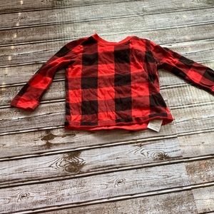 Toddlers Long Sleeves Red and Black